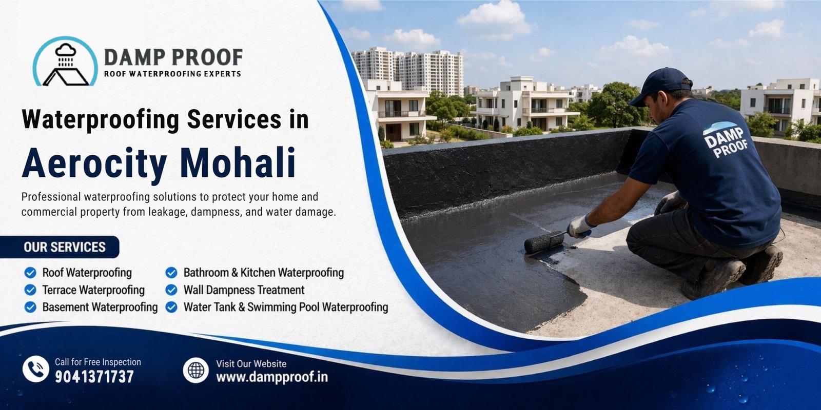 Waterproofing Services in Aerocity Mohali